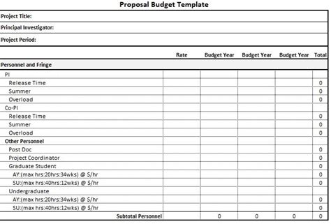 11+ Free Budget Proposal Templates (Word, Excel, PDF) - Excel TMP