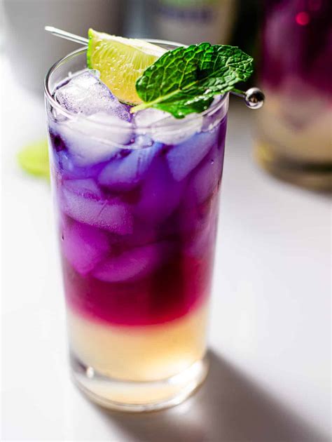 Butterfly Pea Flower Tea Mocktail Recipe - My Mocktail Forest