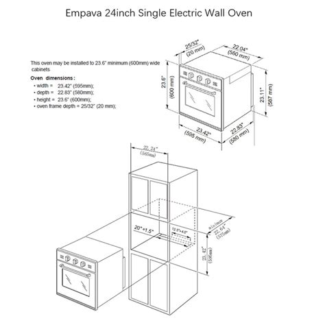 Empava 24" Single Electric Wall Oven - 2.3 cu. ft, EMPV-24WOB14 – Premium Home Source