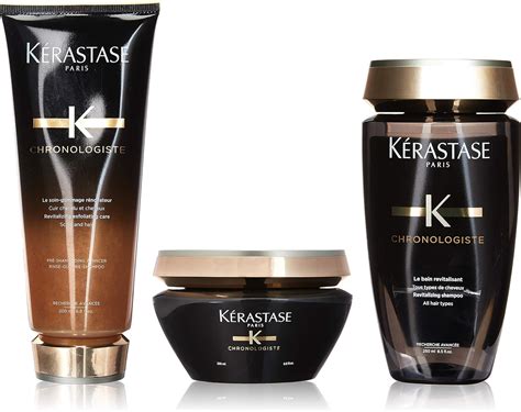 Kérastase Chronologiste Rivitalizzante Shampoo, Balsamo Cura E Il Trattamento Balsamo Trio ...