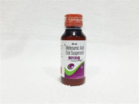 Mefenamic Acid Suspension, For Clinic, As Directed By Physician, Rs 32.90 /bottle | ID: 14323305797