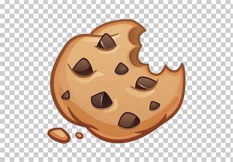 Chocolate Chip Cookie Food Biscuits Emoji PNG - baking, biscuits, chocolate, chocolate chip ...