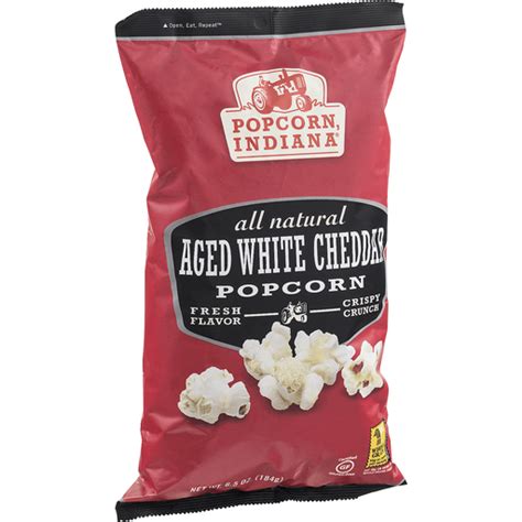 Popcorn Indiana Popcorn, Aged White Cheddar | Popped | Superlo Foods