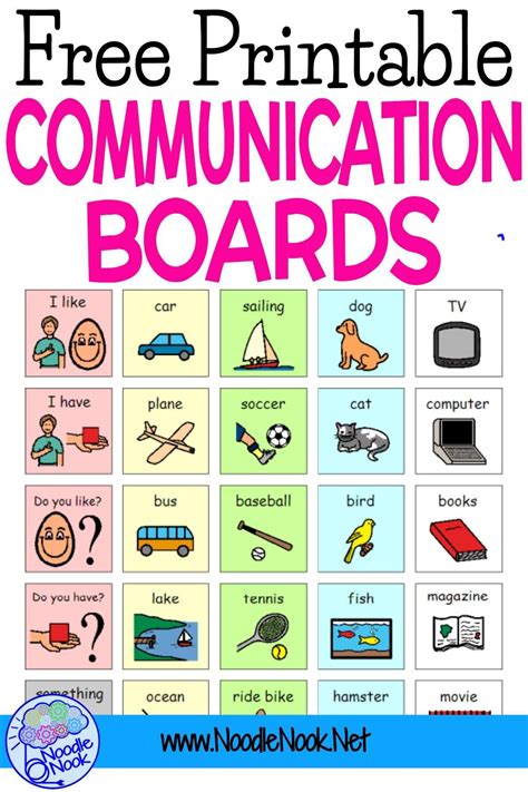 Free Printable Communication Boards For Autism