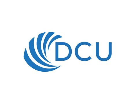 DCU letter logo design on white background. DCU creative circle letter ...