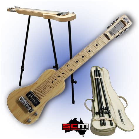 Lap Steel Guitar SX LG22N Louisiana Swamp Ash P90 Soap Bar Pickup, Gig Bag, Portable Stand ...