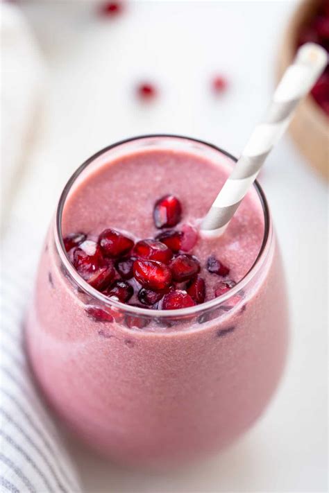 The Best Pomegranate Smoothie | Kara Lydon