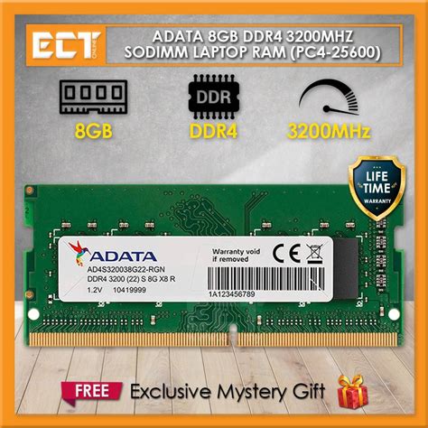 ADATA Premier DDR4 PC4-25600 3200MHz SODIMM Laptop Notebook Memory Ram ...