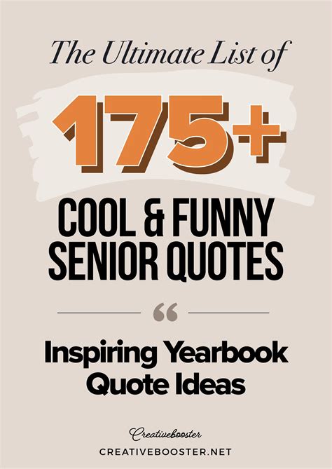 175+ Best Senior Quotes for 2024 (Inspiring & Funny Yearbook Quote Ide ...