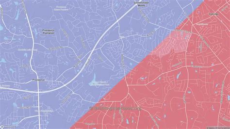 Providence Estates East, Matthews, NC Political Map – Democrat & Republican Areas in Providence ...