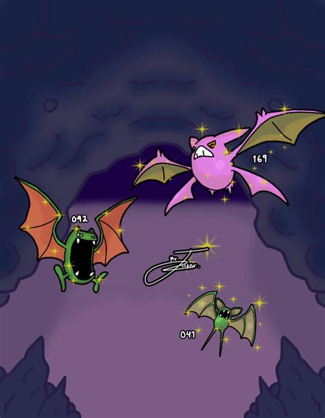 Zubat Line Evolution Shiny by MrJhons900 on DeviantArt