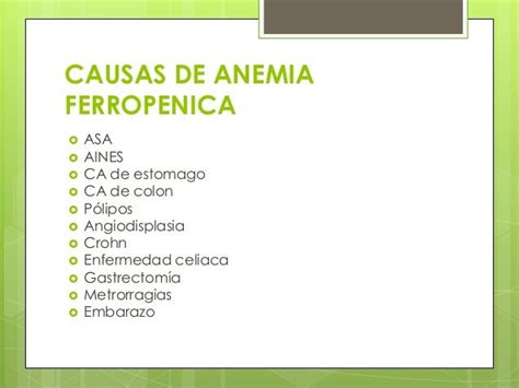 Anemia ferropenica pau