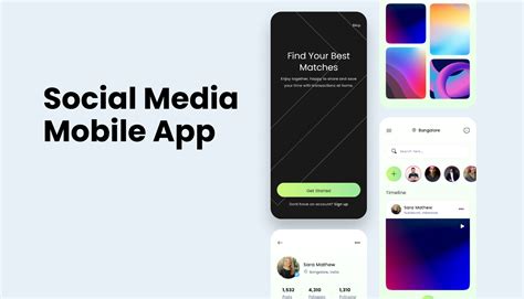 Social Media Mobile App - UI Design | Figma