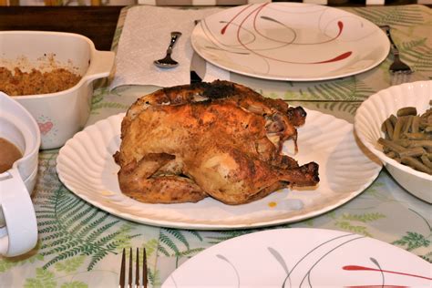 Smoked Chicken Dinner On Table Free Stock Photo - Public Domain Pictures