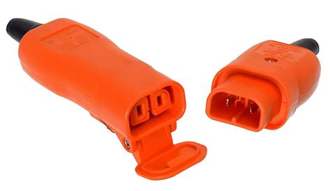 B&Q 10A Orange Indoor Switched 2 pin plug & socket | DIY at B&Q