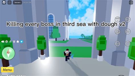 Killing all bosses in third sea with dough v2 in BLOX fruits - YouTube