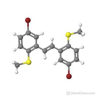 1,1'-Vinylenebis(2-methylthio-5-bromobenzene) Structure - C16H14Br2S2 - Over 100 million ...