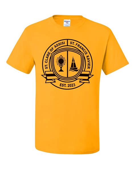 SCS-SFX S/S Gym T-Shirt w/ School Logo - SCS GIRLS PREK - St. Clare of Assisi School