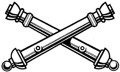 field artillery cross cannons - Clip Art Library