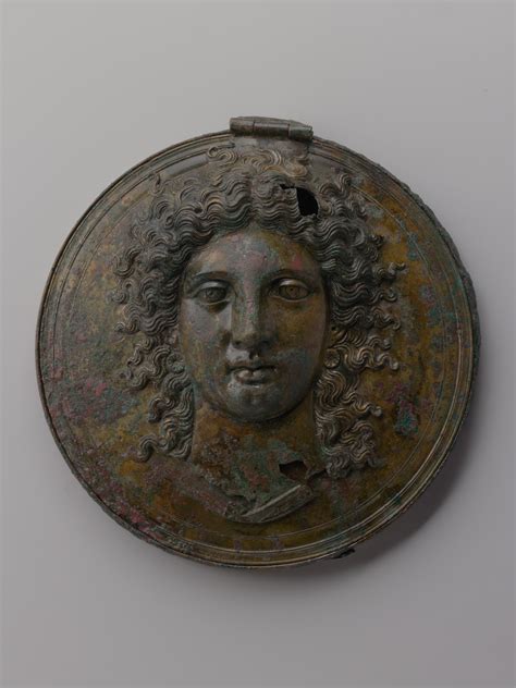 Bronze box mirror | Greek | Late Classical | The Metropolitan Museum of Art