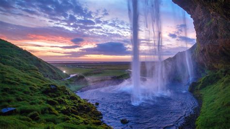 Seljalandsfoss Waterfall, Iceland UHD 8K Wallpaper | Pixelz