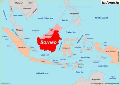 Borneo Map | Indonesia | Discover Borneo Island (Kalimantan) with ...