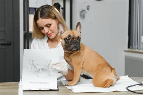 Premium Photo | Happy veterinarian doctor with a dog at vet clinic