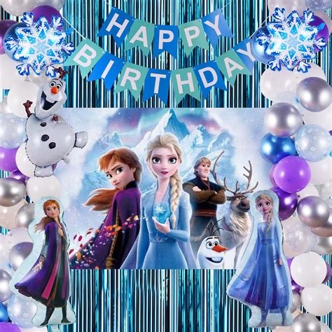 Buy Frozen Birthday Party Supplies, Frozen Party Decorations 82 PCS ...