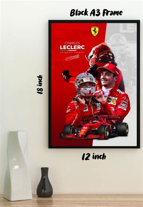 Charles Leclerc Autograph Poster – Posterwa