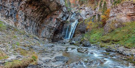 The Waterfalls In The Ordesa Valley In The Middle Of Autumn Photograph by Cavan Images - Pixels