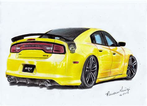 Dodge Charger SRT8 Draw by RenanLuigi on DeviantArt