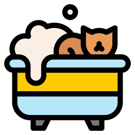 Cat bath - Free animals icons