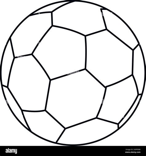 Soccer ball icon, outline style Stock Vector Image & Art - Alamy