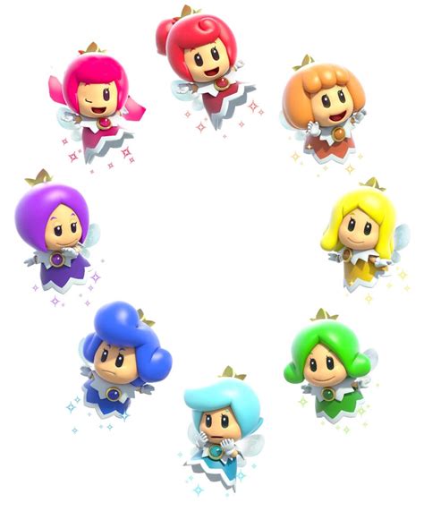 Super Mario Bros. Eight Sprixie Princesses by Joshuat1306 on DeviantArt