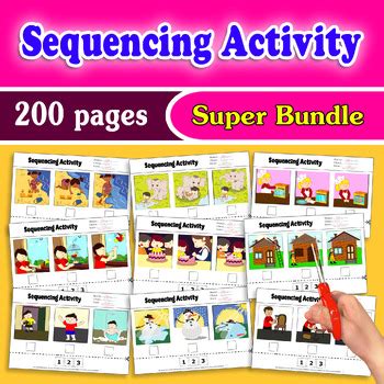 BUNDLE: SEQUENCING ACTIVITY, 3 pictures sequencing, sequence, autism ...