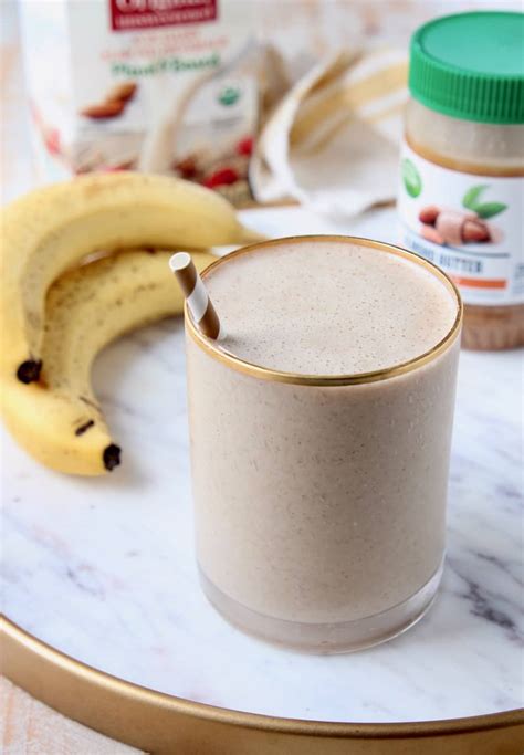 Healthy Banana Almond Milk Smoothie Recipe - WhitneyBond.com