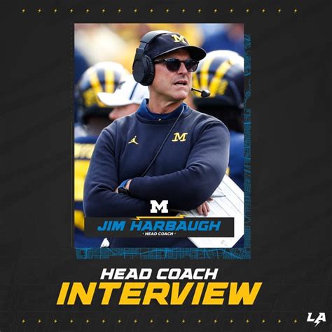 [Chargers] we’ve completed an interview with Jim Harbaugh for head ...