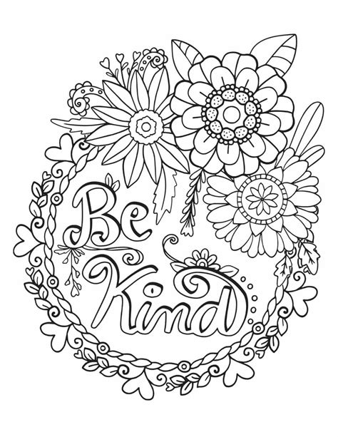 Free Kindness Coloring Page - Coloring Home