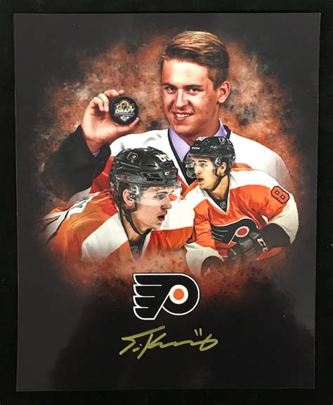 Philadelphia Flyers Travis Konecny Autographed 8x10 Photo - Carls Cards & Collectibles