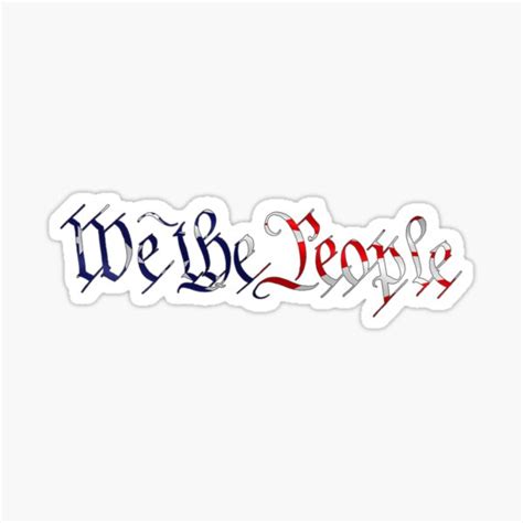 "We the People American Flag" Sticker for Sale by TheBeardedChef | Redbubble