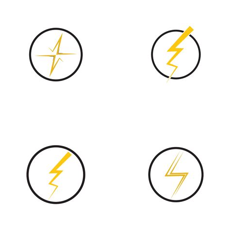 lightning logo and vector template 3278296 Vector Art at Vecteezy