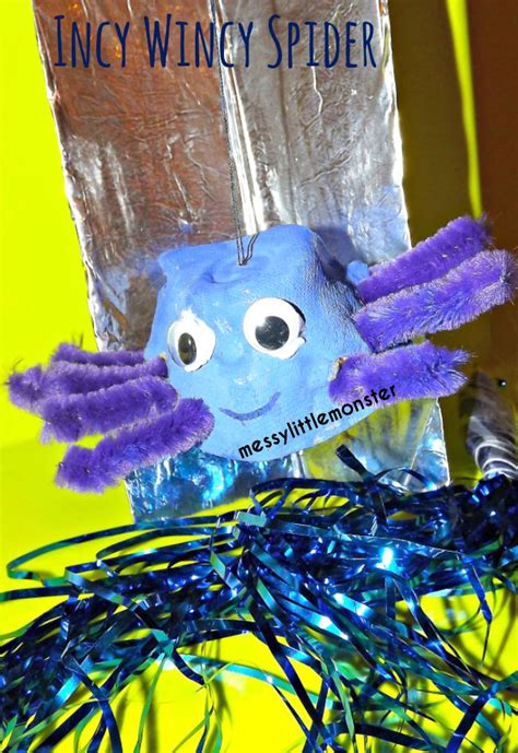 Incy Wincy Spider Craft - Messy Little Monster