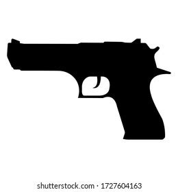 Gun Icon Vector Illustration Black Gun Stock Vector (Royalty Free ...