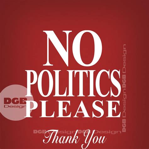 No Politics Sign Funny Printable Holiday Decor PRINTABLE | Etsy