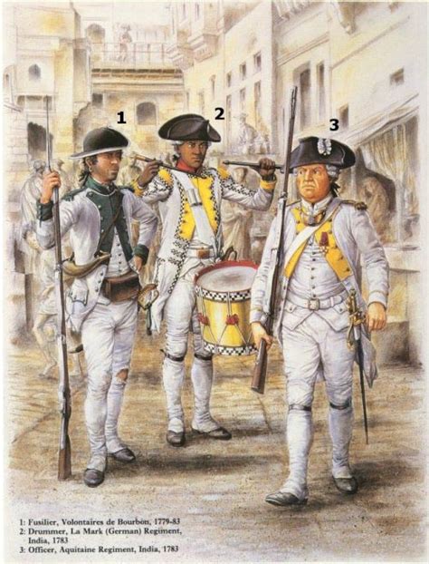 UNIFORMS OF THE AMERICAN REVOLUTION -- French Army