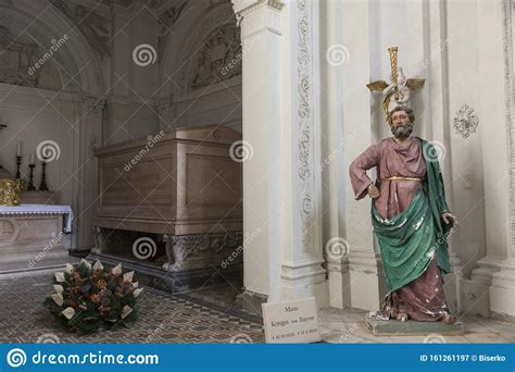 Catholic church interior stock image. Image of saint - 161261197