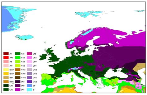 Climate Zones In Europe