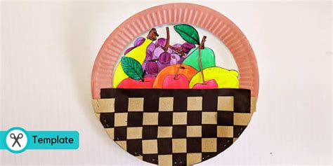 Paper Plate Fruit Basket | Food Crafts (teacher made)