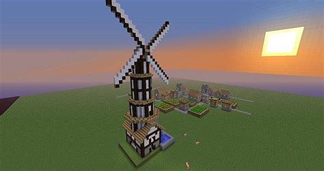 Windmill House Schematic Minecraft Project