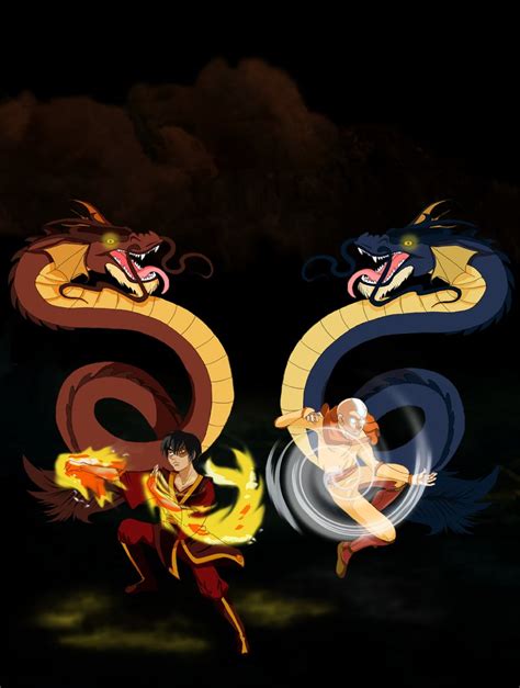 Grave Yard Shift Studios: Aang and Zuko, Dragon Dance